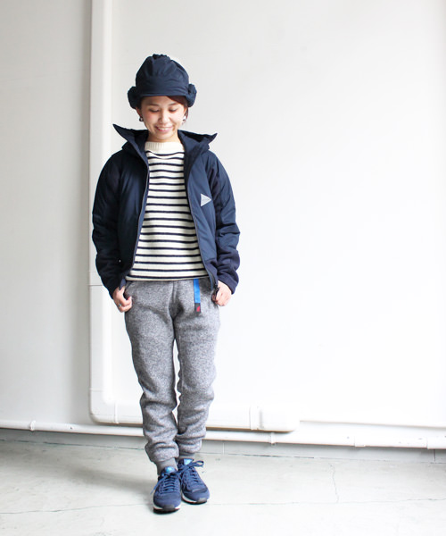 and wander / twill fleece jacket アンドワンダー-