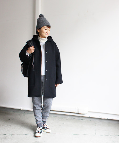 AURALEE HEAVY MELTON HOODED COAT カーキ4の+tevetamw.com