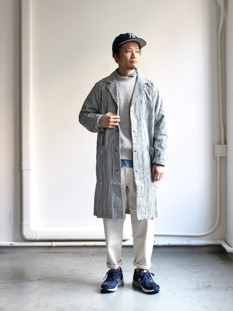 maillot マイヨ Indigo Hickory Shop Coat | STRATO BLOG